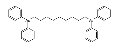 9-diphenylarsanylnonyl(diphenyl)arsane Structure