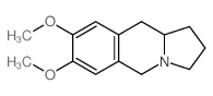 7,8-Dimethoxy-1,2,3,5,10,10a-hexahydropyrrolo(1,2-b)isoquinoline结构式