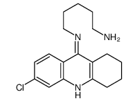 N'-(6-chloro-1,2,3,4-tetrahydroacridin-9-yl)pentane-1,5-diamine Structure