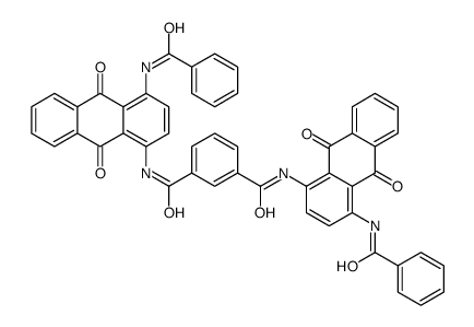 N,N'-bis[4-(benzoylamino)-9,10-dihydro-9,10-dioxo-1-anthryl]isophthaldiamide结构式