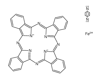 {C32H16N8FeC6H4(NC)2}(n)结构式