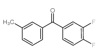 3,4'-DIFLUORO-3'-METHYLBENZOPHENONE structure