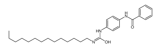 BENZAMIDE, N-[4-[[(TETRADECYLAMINO)CARBONYL]AMINO]PHENYL]- Structure