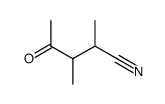 Pentanenitrile, 2,3-dimethyl-4-oxo- (9CI) Structure