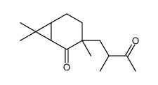 3,7,7-trimethyl-3-(2-methyl-3-oxobutyl)bicyclo[4.1.0]heptan-2-one结构式