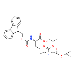 Fmoc-Lys(tert-butoxycarbonylmethyl,Boc)-OH Structure