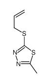 2-methyl-5-prop-2-enylsulfanyl-1,3,4-thiadiazole结构式