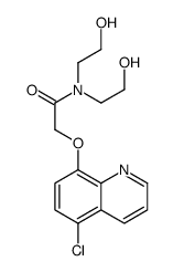 2-(5-chloroquinolin-8-yl)oxy-N,N-bis(2-hydroxyethyl)acetamide结构式