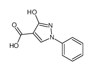 5-oxo-2-phenyl-1H-pyrazole-4-carboxylic acid结构式