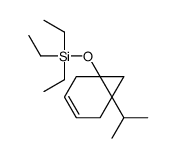 triethyl-[(1-propan-2-yl-6-bicyclo[4.1.0]hept-3-enyl)oxy]silane结构式