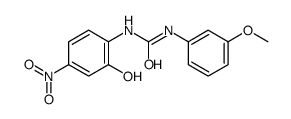 1-(2-hydroxy-4-nitrophenyl)-3-(3-methoxyphenyl)urea结构式