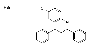 6-chloro-2,4-diphenyl-3,4-dihydroquinoline,hydrobromide Structure