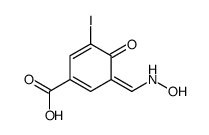 3-[(hydroxyamino)methylidene]-5-iodo-4-oxocyclohexa-1,5-diene-1-carboxylic acid Structure