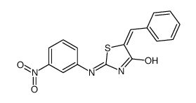 5-benzylidene-2-(3-nitroanilino)-1,3-thiazol-4-one结构式