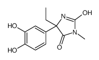 5-(3,4-dihydroxyphenyl)-5-ethyl-3-methylimidazolidine-2,4-dione Structure