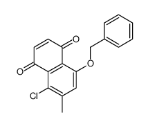 5-chloro-6-methyl-8-phenylmethoxynaphthalene-1,4-dione结构式