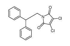 3,4-dichloro-1-(2,2-diphenylethyl)pyrrole-2,5-dione结构式