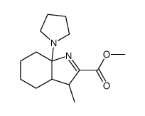 3-Methyl-7a-pyrrolidin-1-yl-3a,4,5,6,7,7a-hexahydro-3H-indole-2-carboxylic acid methyl ester Structure