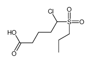 5-chloro-5-propylsulfonylpentanoic acid Structure