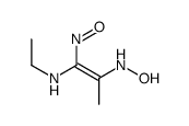 N-[1-(ethylamino)-1-nitrosoprop-1-en-2-yl]hydroxylamine结构式