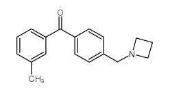 4'-AZETIDINOMETHYL-3-METHYLBENZOPHENONE结构式