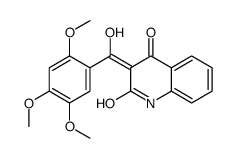 (3E)-3-[hydroxy-(2,4,5-trimethoxyphenyl)methylidene]-1H-quinoline-2,4-dione结构式