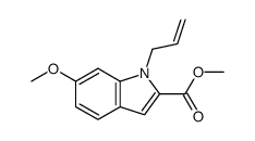 methyl 6-methoxy-1-prop-2-enylindole-2-carboxylate Structure