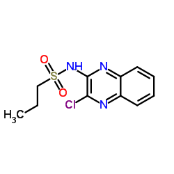 N-(3-chloroquinoxalin-2-yl)propane-1-sulfonamide结构式