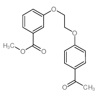 METHYL 3-(2-(4-ACETYLPHENOXY)ETHOXY)BENZOATE结构式