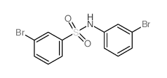 3-Bromo-N-(3-bromophenyl)benzenesulfonamide Structure