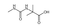 Alanine, 2-methyl-N-[(methylamino)carbonyl] Structure