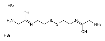 [2-[2-[2-[(2-azaniumylacetyl)amino]ethyldisulfanyl]ethylamino]-2-oxoethyl]azanium,dibromide结构式