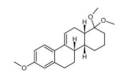 cis-syn-1,1,8-Trimethoxy-1,2,3,4,4a,4b,5,6,12,12a-decahydro-chrysen结构式