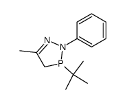 3-tert-butyl-5-methyl-2-phenyl-3,4-dihydro-1,2,3-diazaphosphol结构式