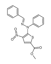 Benzal-Verbindung des N-Phenyl-N-<3-nitro-5-carbomethoxy-thienyl-(2)>-hydrazins Structure