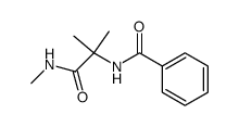 α-benzoylamino-isobutyric acid methylamide Structure