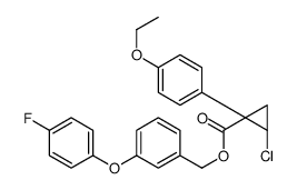 [3-(4-fluorophenoxy)phenyl]methyl (1R,2S)-2-chloro-1-(4-ethoxyphenyl)cyclopropane-1-carboxylate结构式