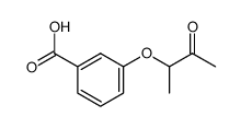 3-(1-methyl-2-oxo-propoxy)-benzoic acid结构式