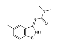 1,1-dimethyl-3-(5-methyl-1,2-benzothiazol-3-yl)urea Structure