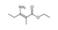 3-amino-2-methyl-pent-2-enoic acid ethyl ester Structure