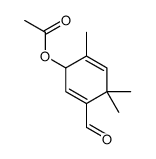 (5-formyl-2,4,4-trimethylcyclohexa-2,5-dien-1-yl) acetate结构式