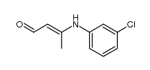 β-(m-chloroanilino)crotonaldehyde Structure