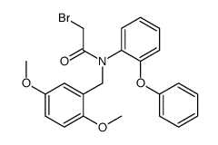 2-Bromo-N-(2,5-dimethoxybenzyl)-N-(2-phenoxyphenyl)acetamide结构式