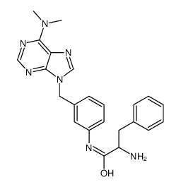 2-amino-N-[3-[[6-(dimethylamino)purin-9-yl]methyl]phenyl]-3-phenylpropanamide Structure