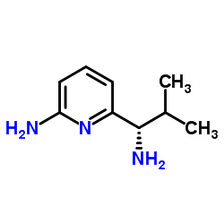 6-[(1S)-1-Amino-2-methylpropyl]-2-pyridinamine Structure