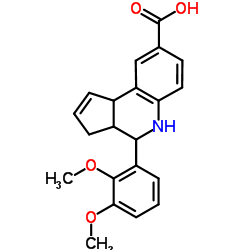 4-(2,3-DIMETHOXY-PHENYL)-3A,4,5,9B-TETRAHYDRO-3H-CYCLOPENTA[C]QUINOLINE-8-CARBOXYLIC ACID structure