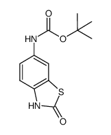 tert-butyl (2-oxo-2,3-dihydrobenzo[d]thiazol-6-yl)carbamate结构式