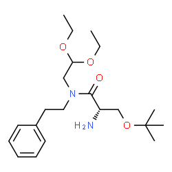 (2S)-2-AMINO-N-(2,2-DIETHOXYETHYL)-3-(1,1-DIMETHYLETHOXY)-N-(2-PHENYLETHYL)-PROPANAMIDE structure