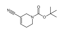 tert-butyl 5-cyano-3,6-dihydro-2H-pyridine-1-carboxylate Structure