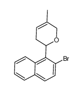 2-(2-bromonaphthalen-1-yl)-5-methyl-3,6-dihydro-2H-pyran Structure